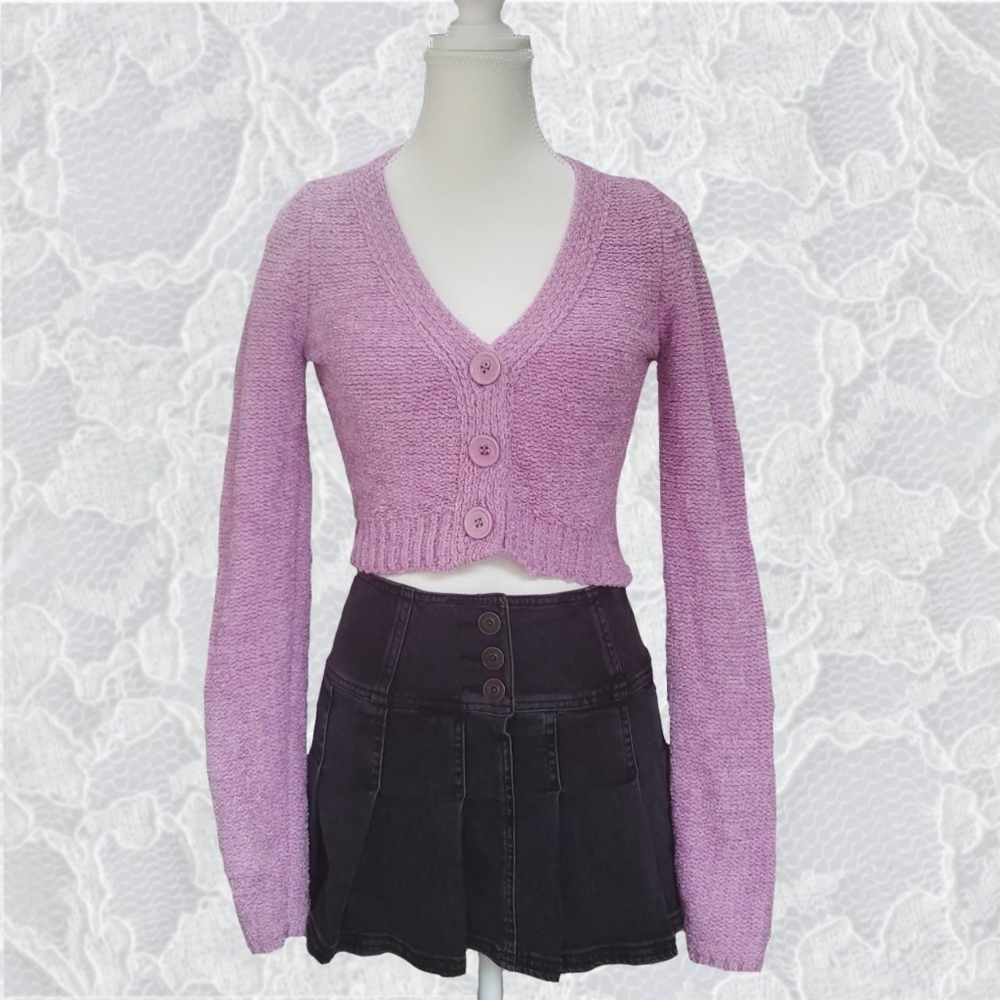Dina purple cardigan